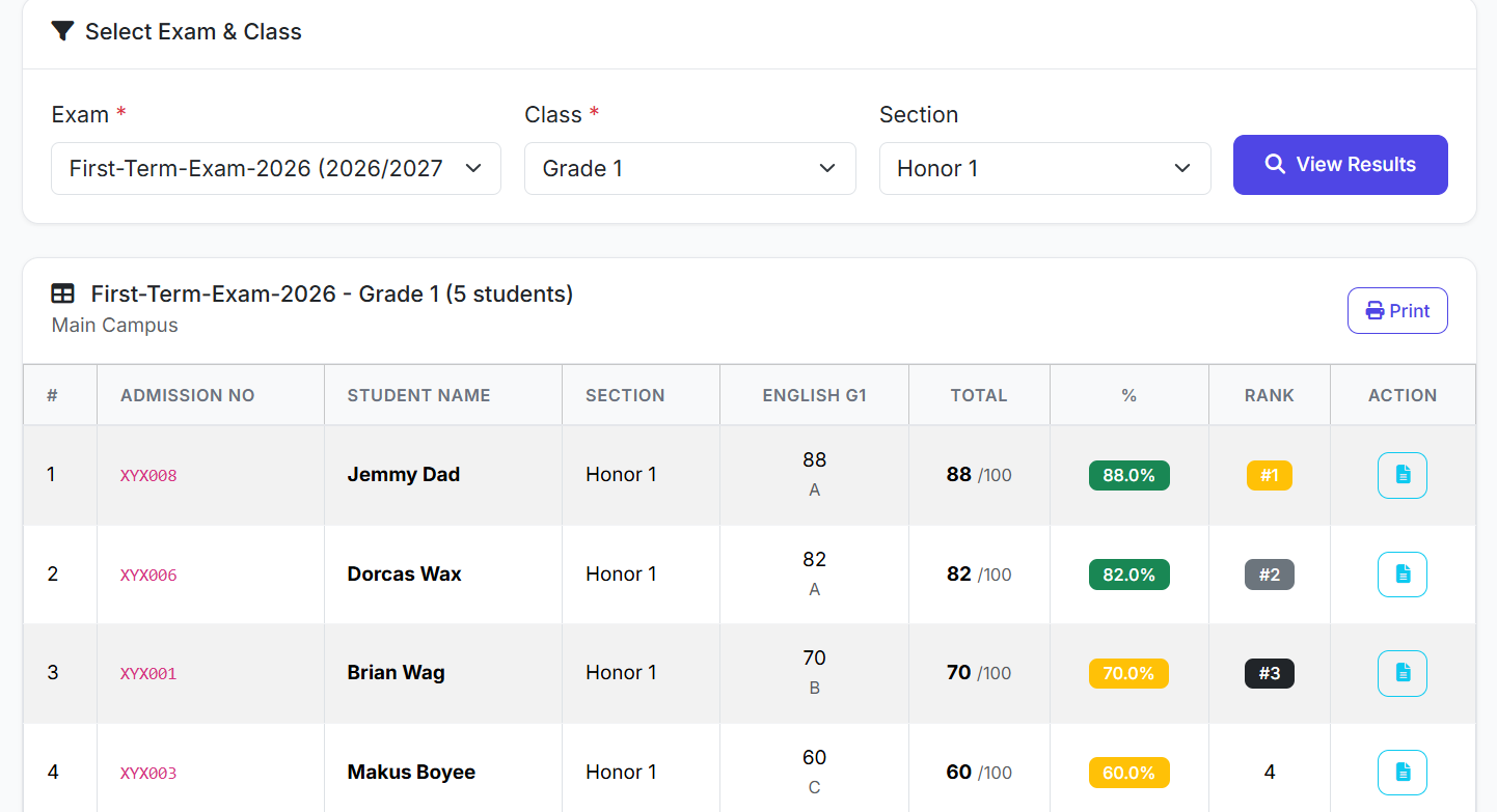 Part 24: Exam Results Module Guide in SSMS