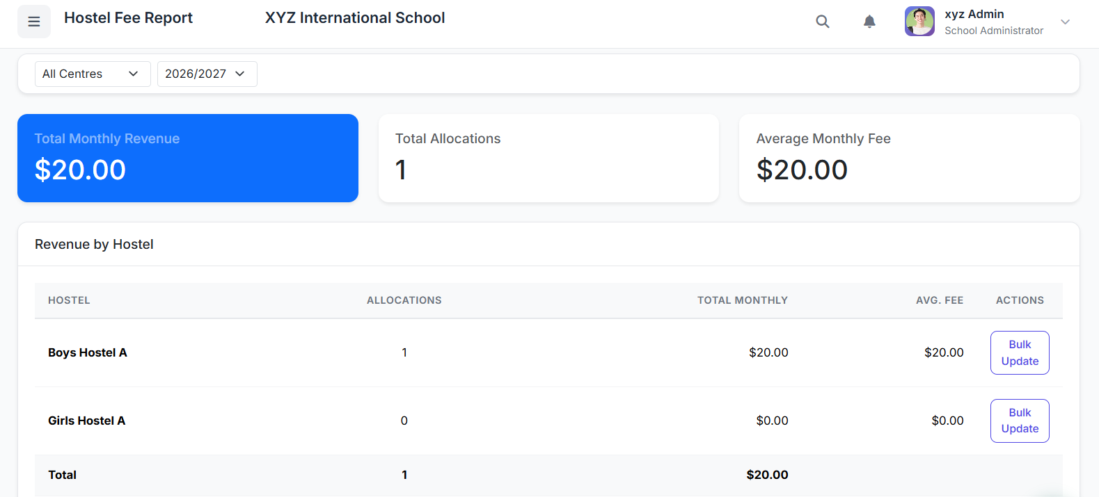 Part 45: Hostel Fee Report in SSMS