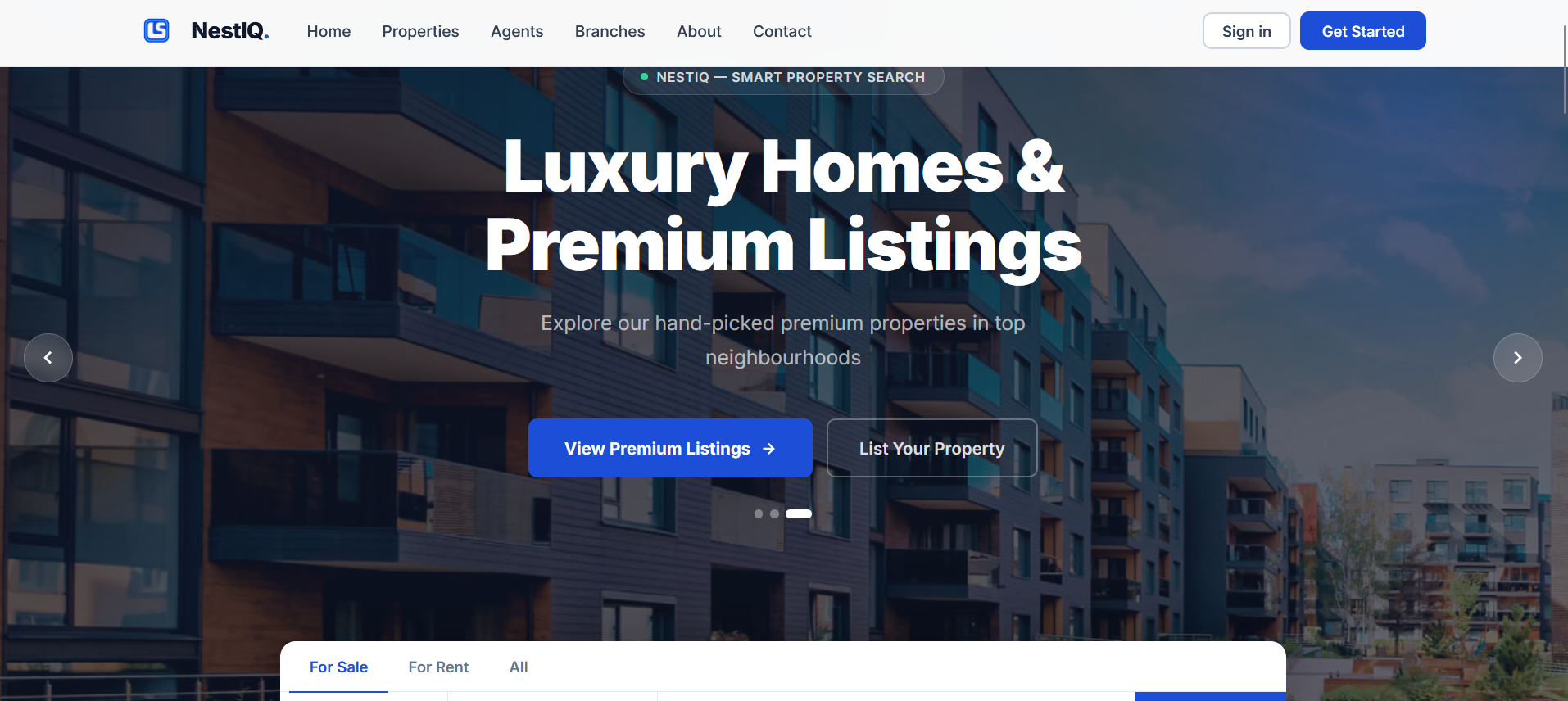 NestIQ - Real Estate Listing and Brokerage Management Platform