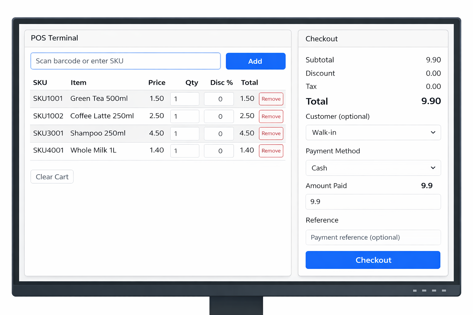 Mini POS and Inventory System