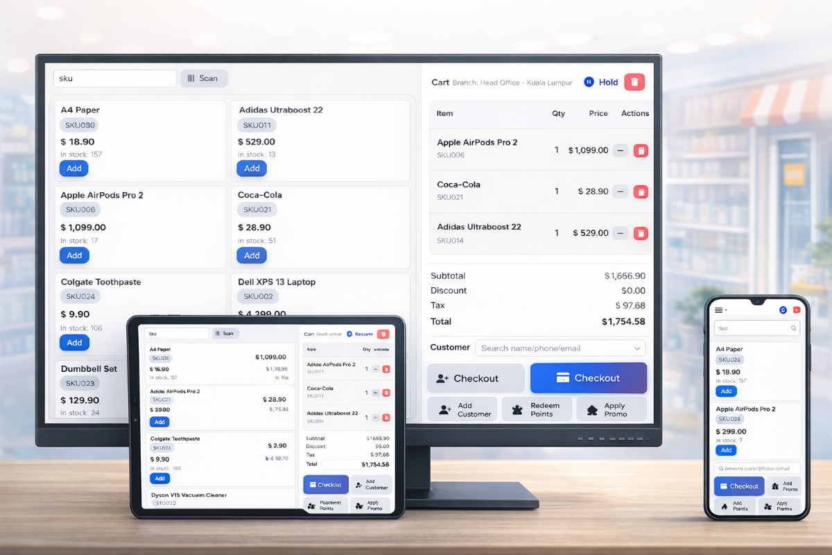 Multi-Branch Point of Sale (POS) and Inventory System